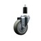 Service Caster 4'' Gray Poly Wheel Swivel 1-3/8'' Expanding Stem Caster SCC-EX20S414-PPUB-138 - alternate 1